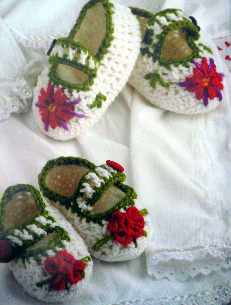 носочки - тапочки для новорожденных